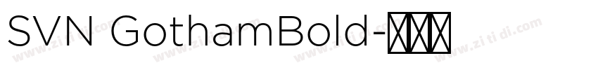 SVN GothamBold字体转换